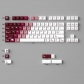 Red Flame Dragon Gradient 94+114 PBT Dye-subbed PC Crystal Semitransparent Backlit Cool Keycaps Set Screen Printing for Cherry MX Keyboard